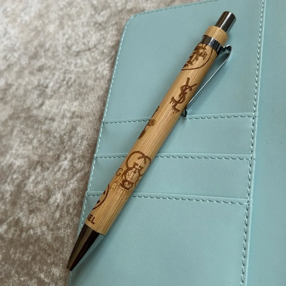 Brand New Luxury Designer Light Blue Teddy Bear Notebook Journal Planner w/ Pen